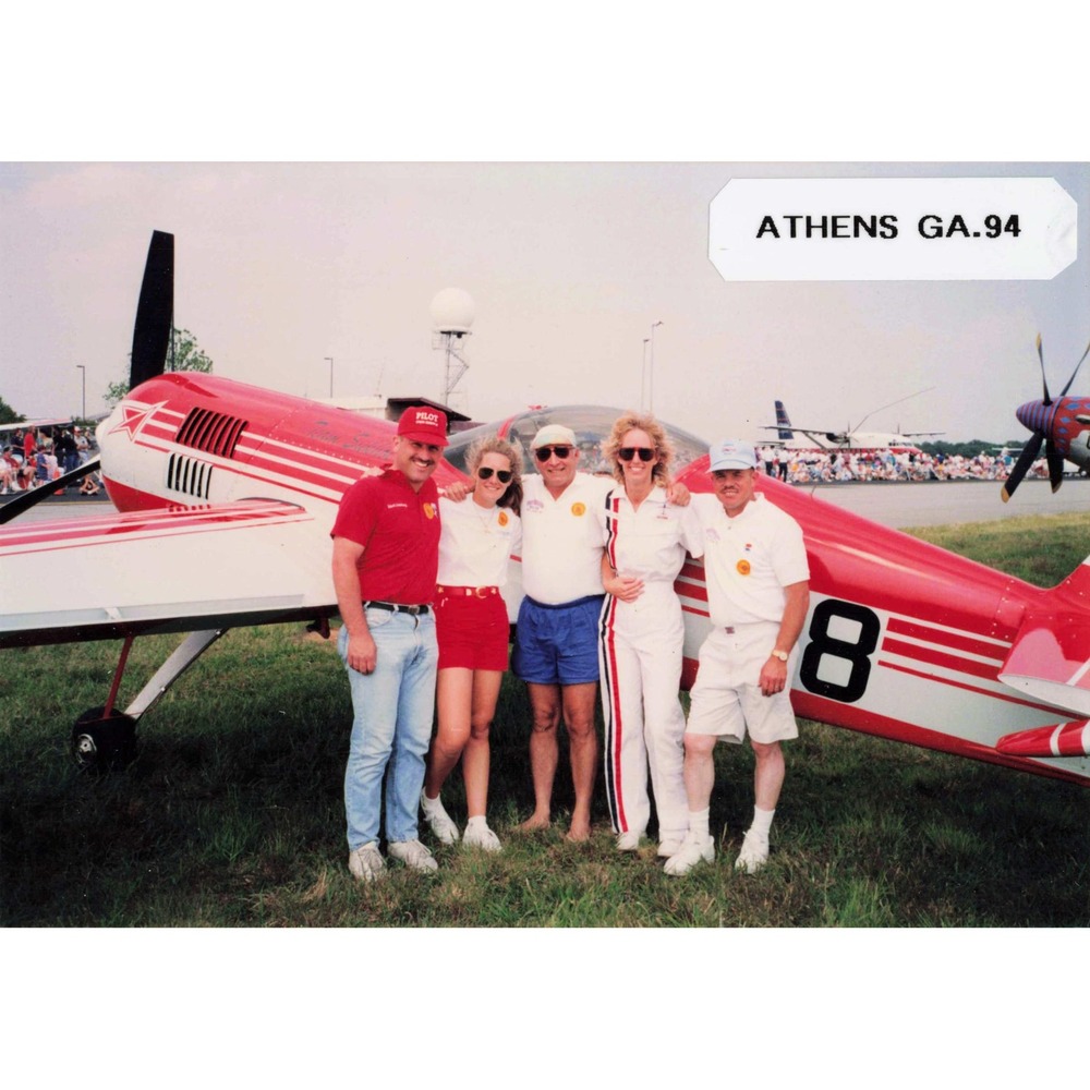 Vtg 1994 Athens GA Airshow Photo Aerobatic Team Notated - Picture 1 of 2